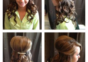 Cute Hairstyles Using A Curling Iron Teased and Curly Half Up Do Home Ing Hair Hair