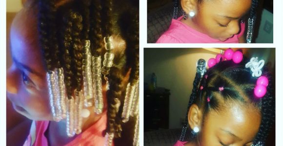 Cute Hairstyles Using Rubber Bands Simple Hair Styles for Little Black Girls Braids Beads and