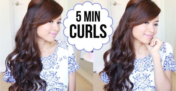 Cute Hairstyles when You Curl Your Hair Hairstyle Hack How to Curl Your Hair In 5 Minutes