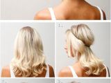 Cute Hairstyles with Just A Hair Tie Headband Updo for More Fashion and Wedding Inspiration Visit
