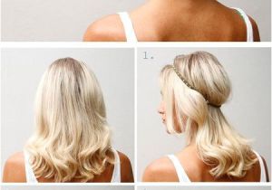 Cute Hairstyles with Just A Hair Tie Headband Updo for More Fashion and Wedding Inspiration Visit