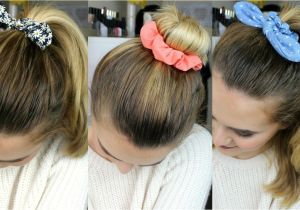 Cute Hairstyles with Scrunchies 3 Quick & Easy Hairstyles Using Scrunchies