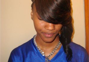 Cute Hairstyles with Sew Ins Invisible Part Quick Weave with Side Bang