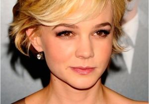 Cute Hairstyles with Side Swept Bangs Carey Mulligan Cute Short Haircut with Side Swept Bangs