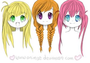 Cute Manga Hairstyles Girl Hairstyles by Anim3e On Deviantart