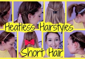Cute No Heat Hairstyles for Short Hair 21 Beautiful Easy Hairstyles for Short Hair Instructions