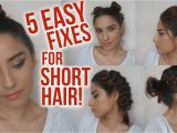 Cute No Heat Hairstyles for Short Hair 5 Easy Hairstyles for Short Hair No Heat Lazy Day