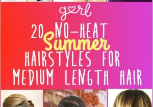 Cute No Heat Hairstyles for Short Hair Cute Hairstyles for Medium Length Hair No Heat