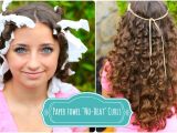 Cute No Heat Hairstyles for Short Hair How to Create "no Heat" Paper towel Curls
