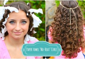 Cute No Heat Hairstyles for Short Hair How to Create "no Heat" Paper towel Curls