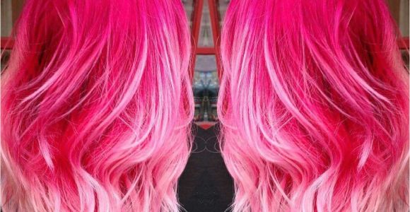 Cute Pink Highlights Hot Pink Baby Pink Ombre Hair â¡ Hair Ideas