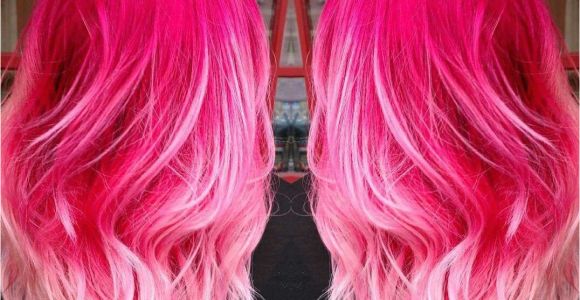 Cute Pink Highlights Hot Pink Baby Pink Ombre Hair â¡ Hair Ideas