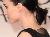 Cute Ponytail Hairstyles for Black Hair Rooney Mara Short Haircut Cute Black Ponytail