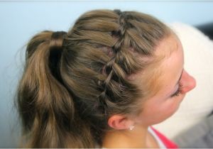 Cute Ponytail Hairstyles for Sports Waterfall Braid Headband Bo Braided Hairstyles