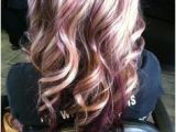 Cute Purple Highlights Burgundy Low Lights Cute and Easy Hair Styles Pinterest