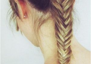 Cute Quick and Easy Hairstyles for Sports High Pony Fish Tail so Cute Hair and Beauty Pinterest