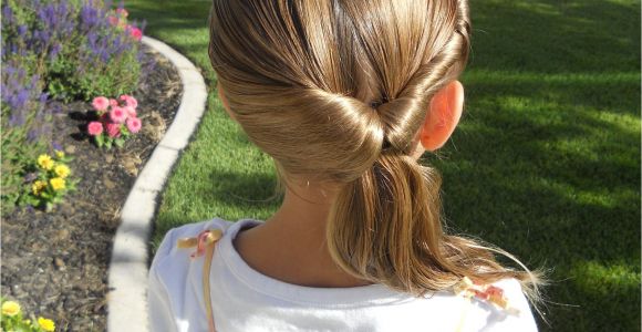 Cute Quick Little Girl Hairstyles Cute Twistback Flip Under Girls Hairstyles