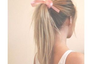 Cute Ribbon Hairstyles Messy Ponytail with A Cute Ribbon Bow Hair