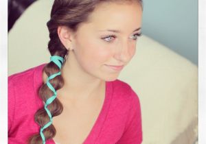 Cute Ribbon Hairstyles Ribbon Accented Loony Braid Hairstyle Ideas