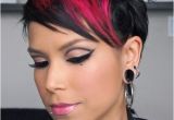 Cute Short Hairstyles and Colors Cute Short Hair with Red Block Color