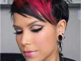 Cute Short Hairstyles and Colors Cute Short Hair with Red Block Color