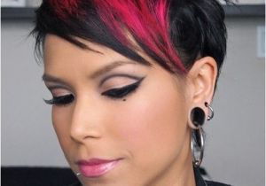 Cute Short Hairstyles and Colors Cute Short Hair with Red Block Color