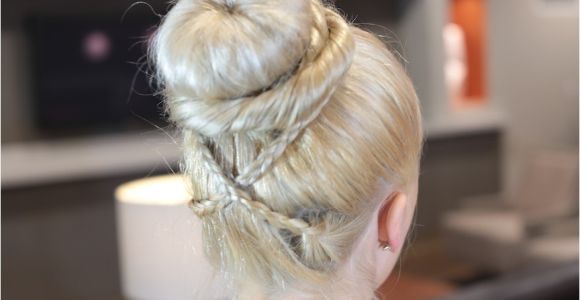 Cute sock Bun Hairstyles sock Bun Curls