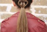 Cute Valentines Day Hairstyles Cute Heart Ponytail Valentine S Day Hairstyles