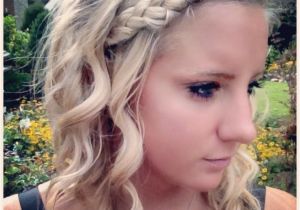 Cute Wand Hairstyles Easy Hairdo with French Braid and Curling Wand