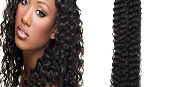 Deep U Haircut for Curly Hair Brazilian Deep Curly Natural Black Human Hair U Tip Hair Extensions