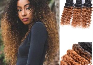 Deep Wave Hairstyles for Black Women Dark Honey Blonde Hair Colorful 1b 30 Blonde Dark Root Ombre