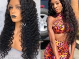 Deep Wave Hairstyles for Black Women Zendaya Full Lace Human Hair Wig Deep Body Wave In 2018