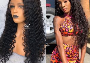 Deep Wave Hairstyles for Black Women Zendaya Full Lace Human Hair Wig Deep Body Wave In 2018