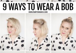Different Ways to Style A Bob Haircut 9 Ways to Wear A Bob Hair Romance