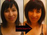 Diy A Line Bob Haircut Diy Long Textured Bob Using the Creaclip