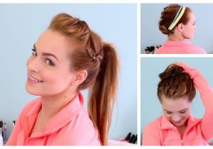Diy athletic Hairstyles 3 Workout Ready Hairstyles Diy Headband