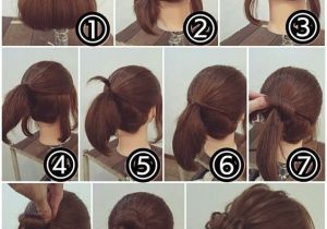 Diy Hairstyles Buns Easy Bun Hairstyle for Short Hair Makeup Mania