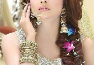Diy Hairstyles for Engagement Beautiful Girl Indian Bridal Makeup Pinterest
