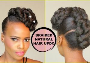 Diy Hairstyles for Natural Hair Faux French Braid Updo [natural Hair Tutorial]