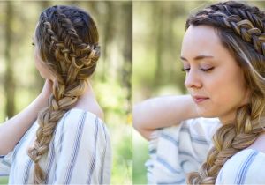 Diy Hairstyles for Open Hair Double Dutch Side Braid Diy Back to School Hairstyle