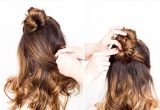 Diy Hairstyles Messy Bun Hair Brained Go From Day to Night with This Messy Bun Faux Hawk 2