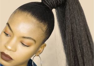 Diy Hairstyles Natural Hair Quick Amd Easy Natural Hair Ponytail Using $1 Braiding Hair Full