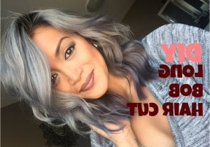 Diy Layered Bob Haircut Long A Cut Hairstyle Diy Long Bob Haircut Tutorial Youtube