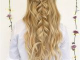 Down Hairstyles for Debs Half Up Half Down Braid Hairstyles Hair Pinterest