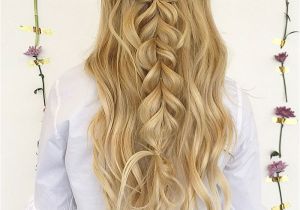 Down Hairstyles for Debs Half Up Half Down Braid Hairstyles Hair Pinterest