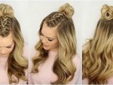 Down Hairstyles for Grad Half Up and Half Down Hairstyles for Prom Mohawk Braid top Knot