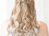 Down Hairstyles for Grad Prom Hairstyles with Brids for Long Curly Hair Half Up Half Down In