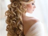 Down Hairstyles for One Shoulder Dresses Bridal Look Wedding Hairstyle and Make Up by Elstile Love the Off