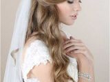 Down Hairstyles for Wedding with Veil 4 Half Up Half Down Bridal Hairstyles with Veil