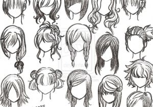 Drawing Cartoon Hairstyles Image Result for Easy to Draw Anime Girl Hair Manga